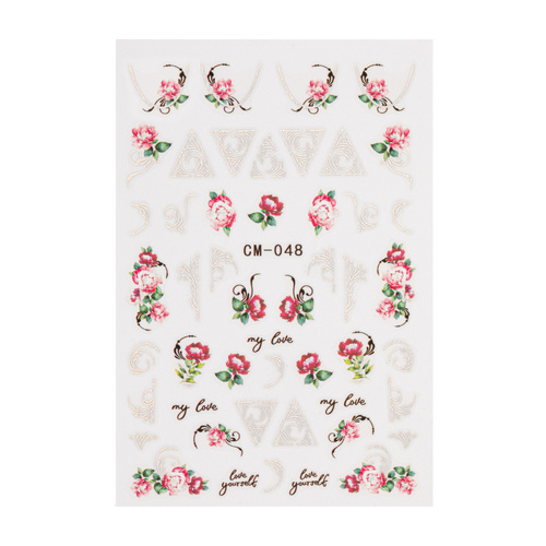 Self-adhesive flower nail stickers CM-048