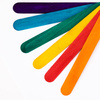 Spatules ORL en bois à usage unique pour cire d'épilation AlleMed, 100 pièces, assortiment de couleurs