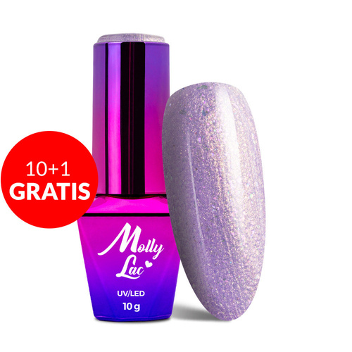 10+1 free MollyLac Mermaid Whispers So Chic! hybrid nail polish! 10g No. 593
