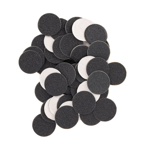 Abrasive caps, replaceable discs, 240 grit, for PodoDisk, size S, 15 mm, 50 pcs.