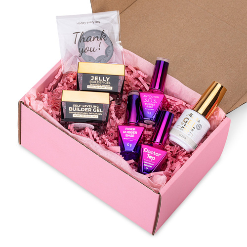 PRO MATCH SYSTEM 5+1 Clear: 3x żele 15g: Jelly&SelfLeveling&Gel in bottle+2 Bazy+Doctor Top 10g GRATIS