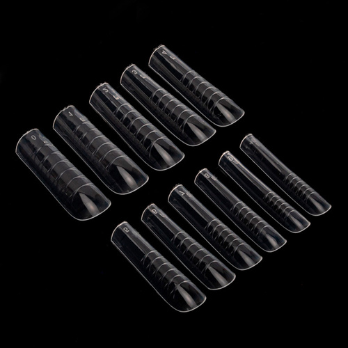 Górne formy dual do budowy paznokci z podziałką Molly Nails kwadrat 120 szt