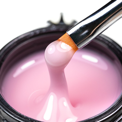 10 + 1 gratis. Gel constructor autonivelante duro de densidad media, Molly Nails Faded Pink, sin HEMA ni Di-HEMA, 15 g