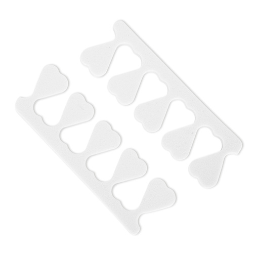 Separadores para pedicura blancos, 20 unidades