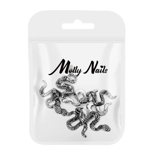Ozdoby do paznokci węże 3D Molly Nails SZ-155 10 szt