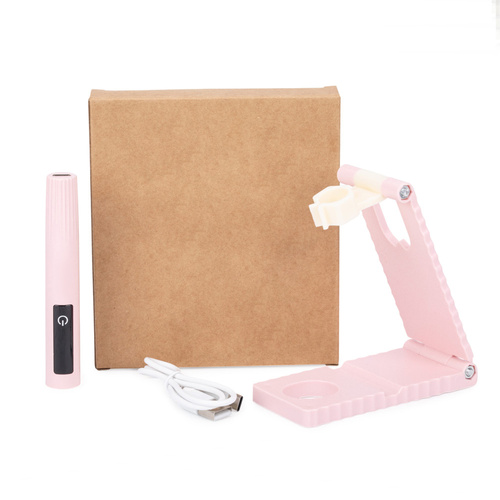 Lampada UV/LED per unghie da 1,6 W "No Name" per smalti ibridi e gel, 8809, rosa