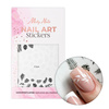 Thin self-adhesive nail stickers, leaves F564 MollyNails