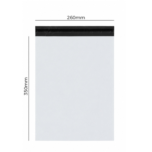 Foliopaki kurierskie 260x350 mm białe 50 sztuk