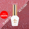 5 + 1 gratis Esmalte híbrido Molly Nails Duo Flashing Lights Everlasting sin HEMA/Di-HEMA, 8 g, n.º 608