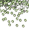 Glas-Strasssteine für Nägel SS3 Peridot ca. 50 Stück