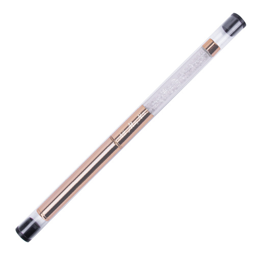 Pinceau ovale pour gel « Golden » avec strass, MollyNails n° 4