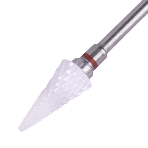 Fresa ceramica per levigatura Triangle a forma di albero di Natale, conica, S 3/32'', delicata