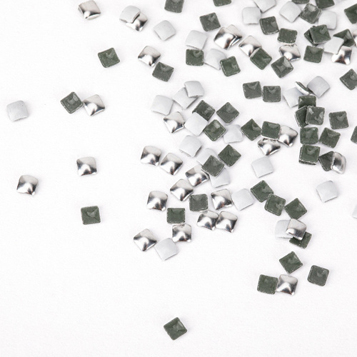 ShinePins smooth studs, glitter decorations for nails, square, mini, NTN Premium No. 10, 5g