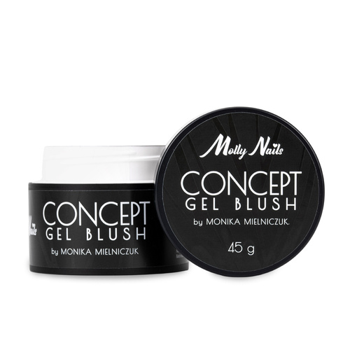 Gel para el modelado de uñas Concept Gel Blush de Monika Mielniczuk MollyNails, sin HEMA ni Di-HEMA, 45 g