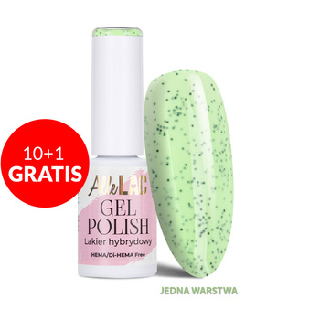 10+1gratis Lakier hybrydowy LED/UV Gel Polish Greens G1 Dots AlleLac HEMA/Di-HEMA Free 6g