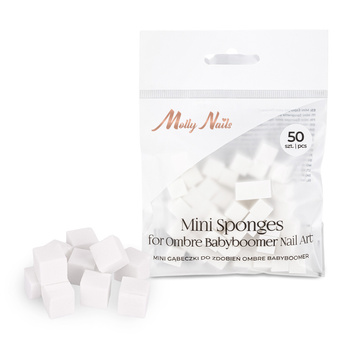 Lot de 50 mini-éponges pour décorations ombrées « babyboomer » Molly Nails