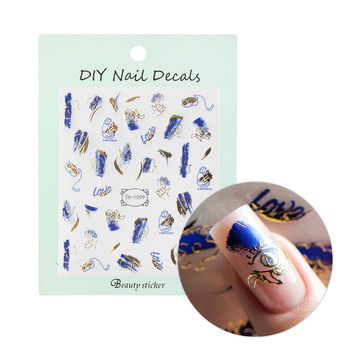 Selbstklebende Nagelsticker, Muster TH-1099