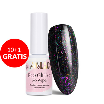 10+1 free Top Glam Shine no wipe AlleLac Sparkle 7g