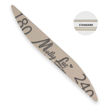 Lima per unghie sicura, confezione a forma di barca, onda ellittica MollyLac 180/240 Standard