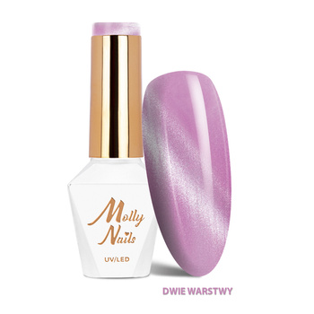 Smalto ibrido magnetico con effetto occhio di gatto Cat Eye Crystal Water Molly Nails senza HEMA/Di-HEMA 8 g n. 167
