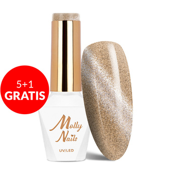 5+1 gratis Magnet-Hybridlack Cat Eye Womanity Ginger Molly Nails HEMA/Di-HEMA-frei 8 g Nr. 444