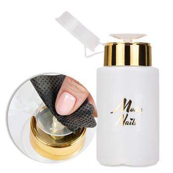 Molly Nails Pumpspender für Flüssigkeiten, goldfarben, 150 ml