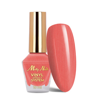 Smalto classico STEP 2: Color Lacquer Vinyl Effect System MollyNails Sparking Pink 10 ml
