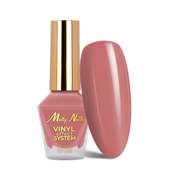 Smalto classico STEP 2: Color Lacquer Vinyl Effect System MollyNails Rose Pink 10 ml