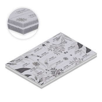 Block mit abreißbaren Einweg-Polierpads von Aba Group, Körnung 100/180, „Flowers“, 15 Stück