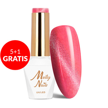 5+1 gratis Smalto ibrido Molly Nails Neon Flashy Cat Eye HEMA Free 8 g n. 172