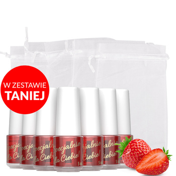 100 pezzi di olio per cuticole e unghie in edizione limitata al profumo di fragola, con bustina da 5 ml