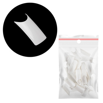 Weiße Tips ohne Tasche, Ergänzung der Größen Nr. 2. 60 Stück.