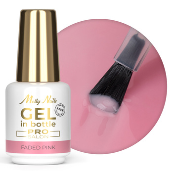 Gel modellante in flacone con pennellino Gel in Bottle Molly Nails Pro Salon Faded Pink senza HEMA/Di-HEMA 15 g