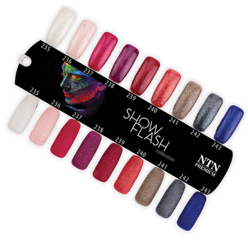 Catálogo de muestras Ntn Premium Show Flash: brillante y mate, 9 colores
