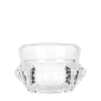 Lot de 2 bocaux transparents blancs avec thermos Diamond 50 ml
