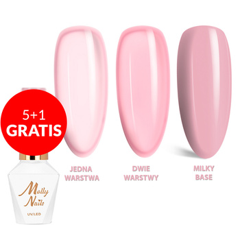 5+1 gratis Smalto ibrido Molly Nails Wedding Yes, I Do Elegant Blush senza HEMA/Di-HEMA 8 g n. 26