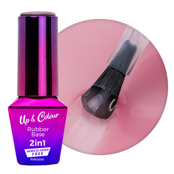 Kautschukbasis Rubber Base 2-in-1 Up&amp;Colour; MollyLac Candy Blush HEMA/Di-HEMA-frei 10 g Nr. 3