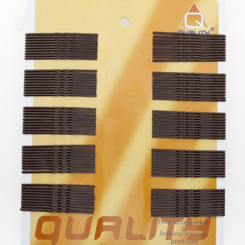Forcine per capelli marrone scuro, 4,5 cm, 100 pz