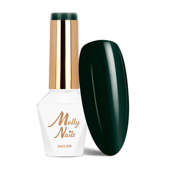 Smalto ibrido Molly Nails Green Party Deep Green senza HEMA/Di-HEMA 8 g n. 87