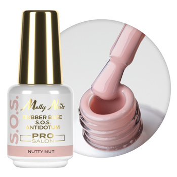Base in gomma per unghie flessibili, manicure e pedicure, per decorazioni S.O.S. Antidotum Pro Salon Molly Nails Milky Way 15 g