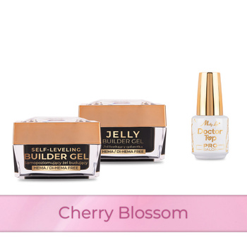 Molly Nails PRO MATCH SYSTEM 2+1 Cherry Blossom 2 gel modellanti + Doctor Top 15 g