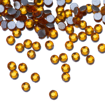 Strass per unghie in vetro SS3 Topaz, circa 50 pezzi
