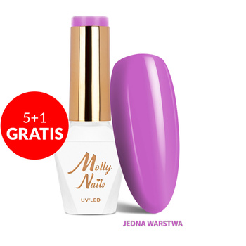 5+1 gratis Smalto ibrido Molly Nails Cocktails &amp; Drinks Purple Smoothie senza HEMA/Di-HEMA 8 g n. 17