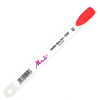 Campionario bastoncini Fluo Rubber Base 2 in 1 MollyLac Rooty senza HEMA/Di-HEMA n. 1