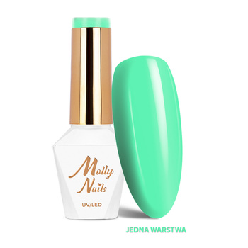 Smalto ibrido LED/UV Gel Polish Sorbet n. 291 Mint Splash Molly Nails senza HEMA/Di-HEMA 8 g