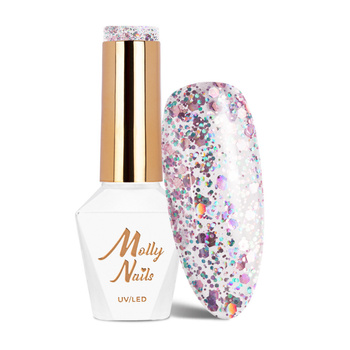 Molly Nails Hybridlack Crushed Diamonds Shameless, HEMA-/Di-HEMA-frei, 8 g, Nr. 533