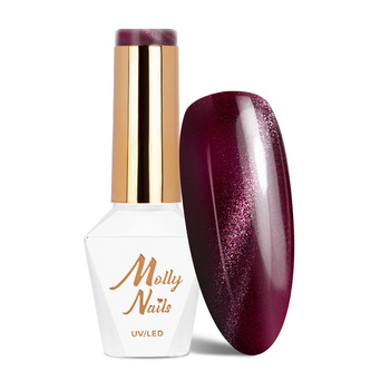 LED/UV Gel Polish Reds Cat Eye Red No. 233 Molly Nails HEMA/Di-HEMA Free 8g