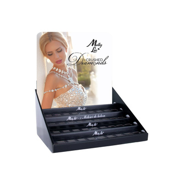 Espositore per 45 smalti ibridi MollyLac Crushed Diamonds da 5 ml - vuoto