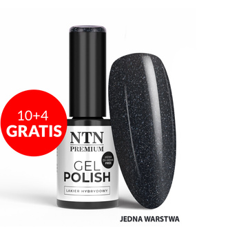 10+4 gratis Smalto ibrido LED/UV Gel Polish Blacks n. 562 Edizione limitata NTN Premium senza HEMA/Di-HEMA 5 g