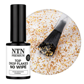 Top Drop Flakes 24 Carat Top Coat, ohne Abwischen, ohne Abwaschen, NTN Premium, HEMA/Di-HEMA-frei, 7 g